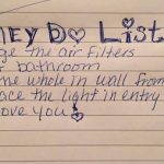 A note written in a notebook with the words " they do list ".